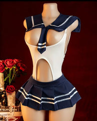 Campus Crush – Sexy Schoolgirl Roleplay Lingerie Set - OneSize Fits For All