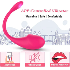 App Controlled Vibrator for Couples - Rechargable