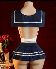 Campus Crush – Sexy Schoolgirl Roleplay Lingerie Set - OneSize Fits For All