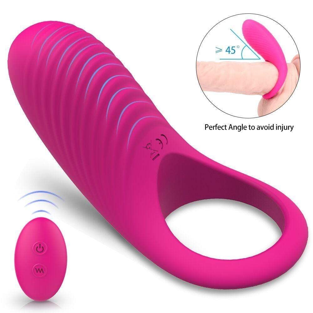 Remote Control 2-in-1 Vibrator & Penis Ring - Rechargeable