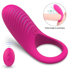 Remote Control 2-in-1 Vibrator & Penis Ring - Rechargeable