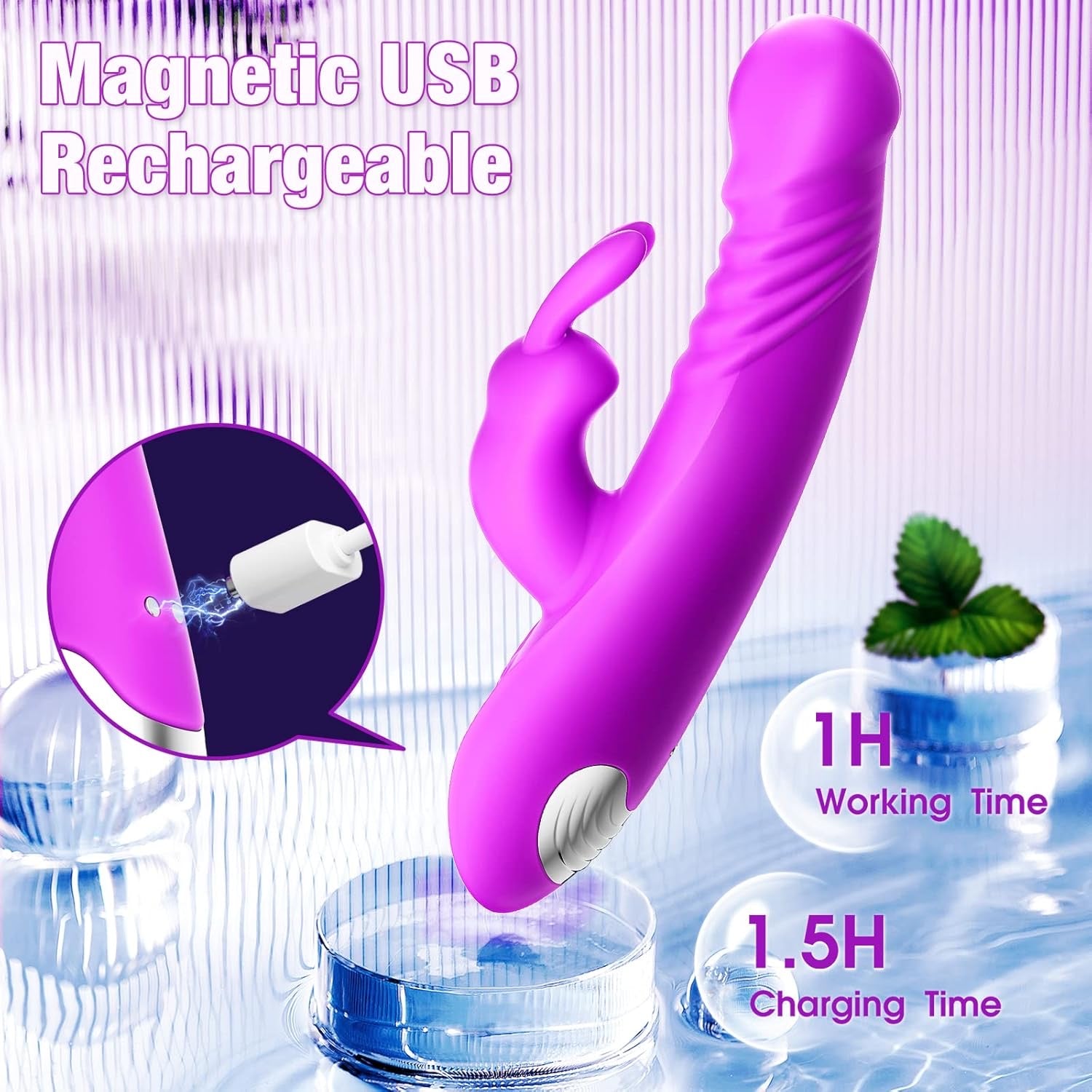 ThrustMate Thrusting Rabbit Vibrator - Rechargeable