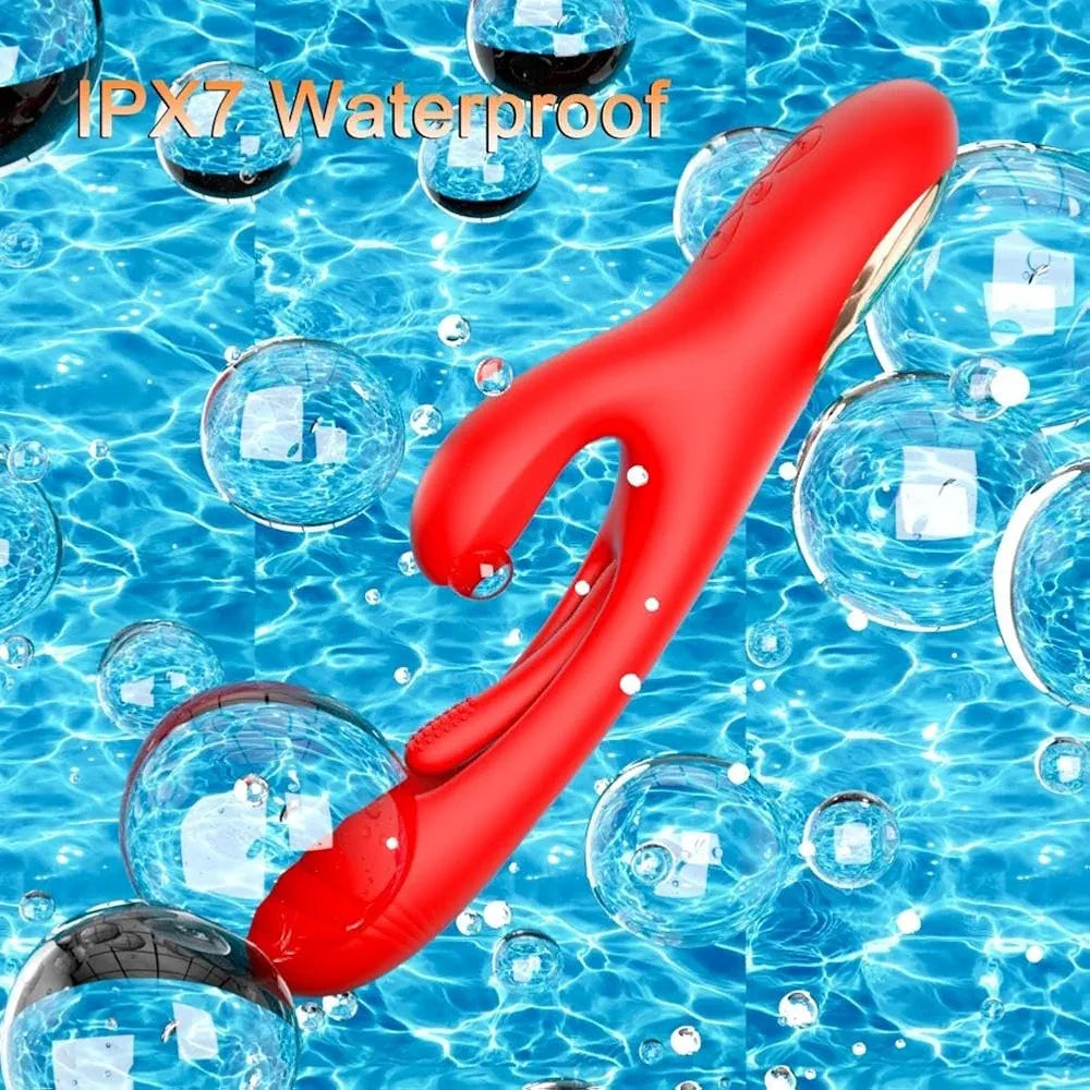 3-in-1 Flapping Vibrator For Couples - Rechargable