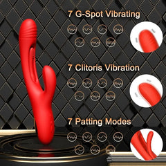 3-in-1 Flapping Vibrator For Couples - Rechargable
