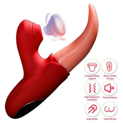 Tide Splash – 3-in-1 Clitoral & G-Spot Sucker, Stimulator, Vibrator with Real Tongue Motion - Rechargeable