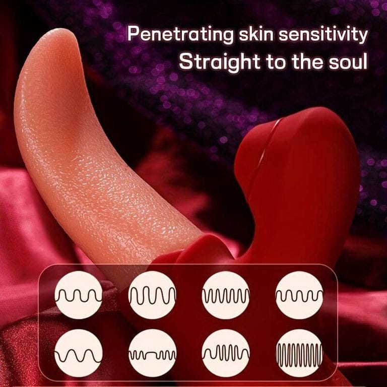 Tide Splash – 3-in-1 Clitoral & G-Spot Sucker, Stimulator, Vibrator with Real Tongue Motion - Rechargeable