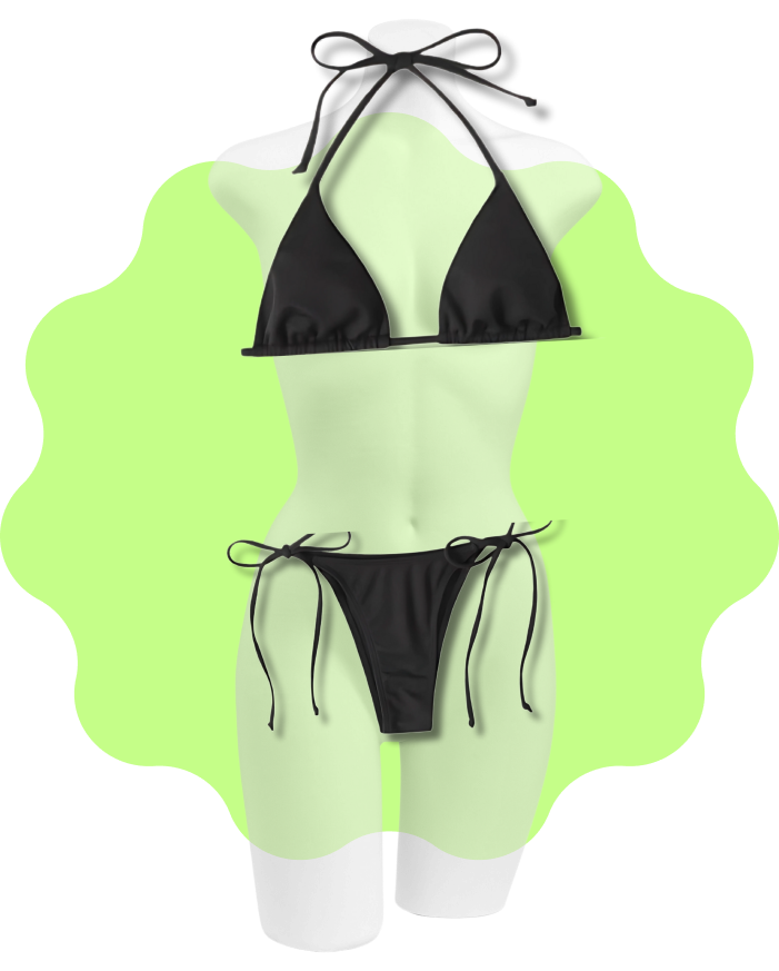 Midnight Bikni Set - Fits For All