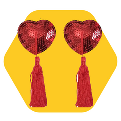Sequin Heart Nipples Covers
