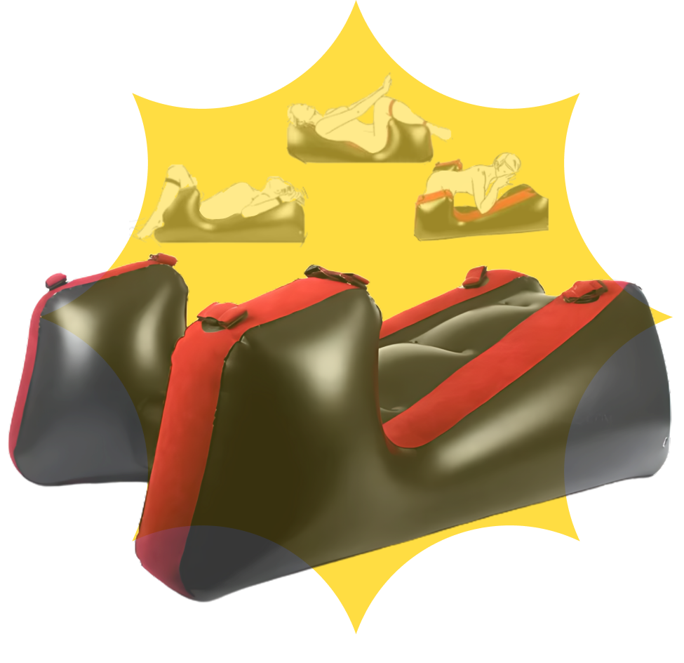 Inflatable Love Bed Sofa With Pump - MultiPositions