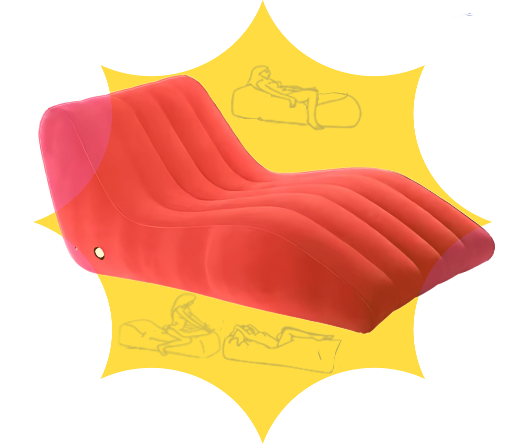 CoupleCo Inflatable Love Making Sex Sofa