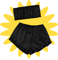 Silk Satin Crop Shorts - Fits For All