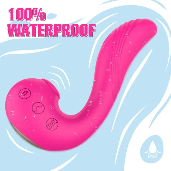 3-in-1 Sucking, Vibration, Boucing Toy For Couples - Rechargeable