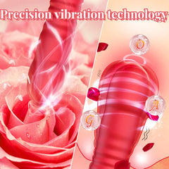 Couple Thrusting – 7" Thrusting Silicone Vibrator - Rechargable
