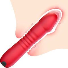 Couple Thrusting – 7" Thrusting Silicone Vibrator - Rechargable