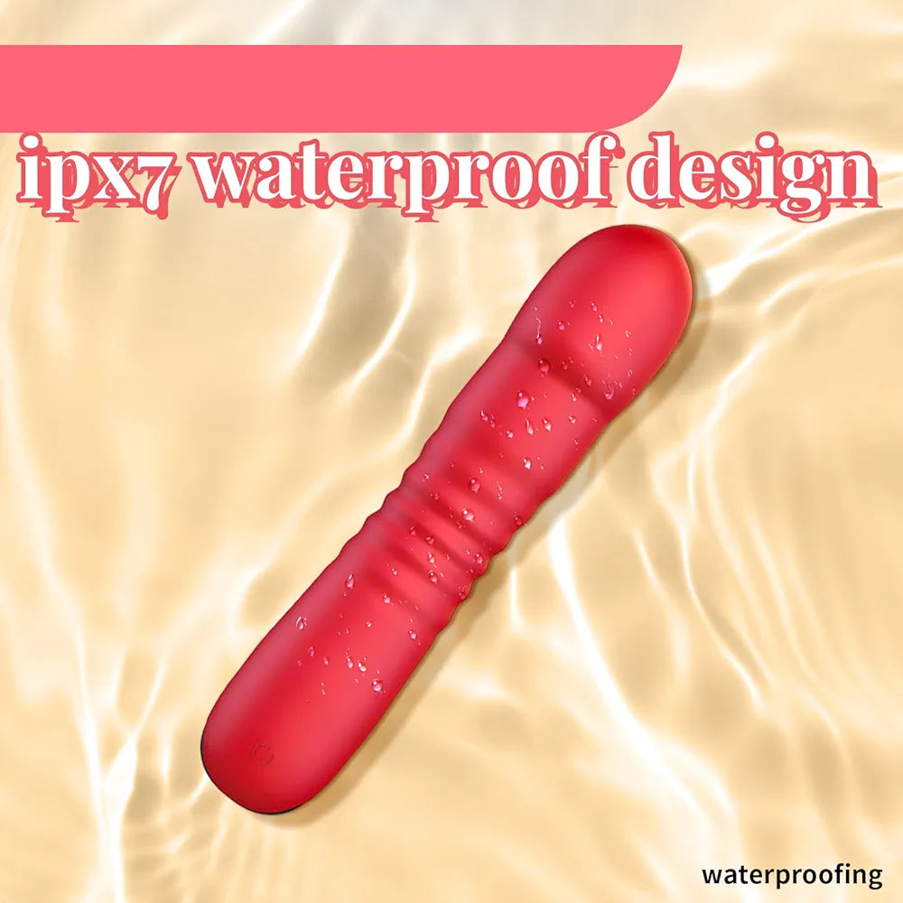 Couple Thrusting – 7" Thrusting Silicone Vibrator - Rechargable